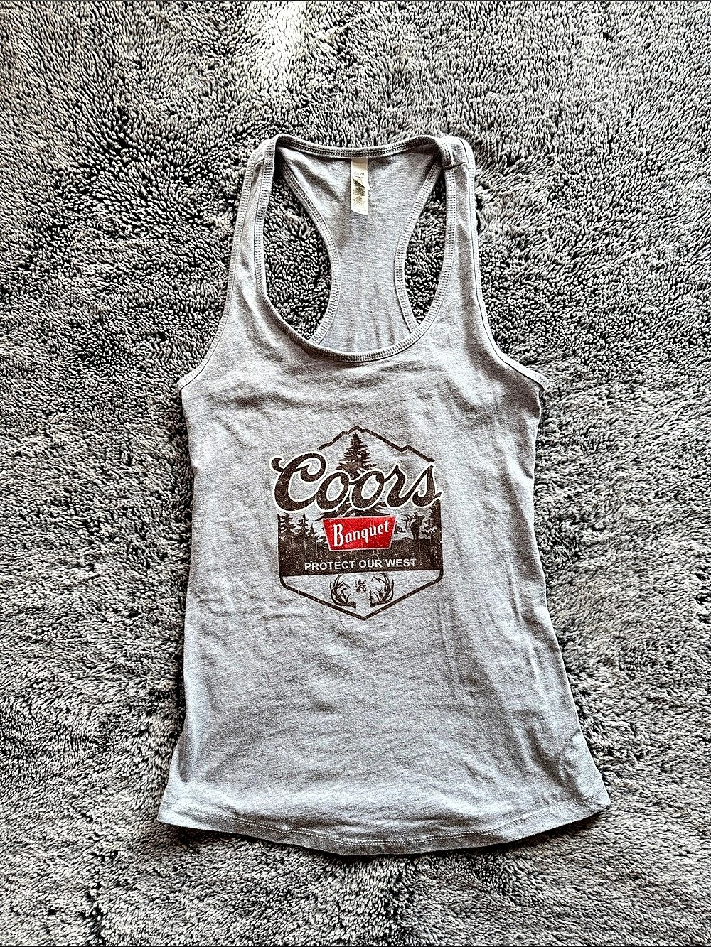 Ideal by Next Level Coors Banquet Protect Our West Tank Top